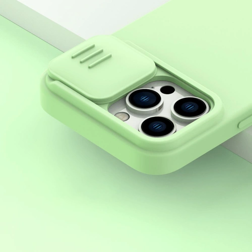 Kup Etui Nillkin CamShield Silky Silicone MagSafe Apple iPhone 14 Pro Max fekete - NLK855 - {ean13} - Sklep Home Screen