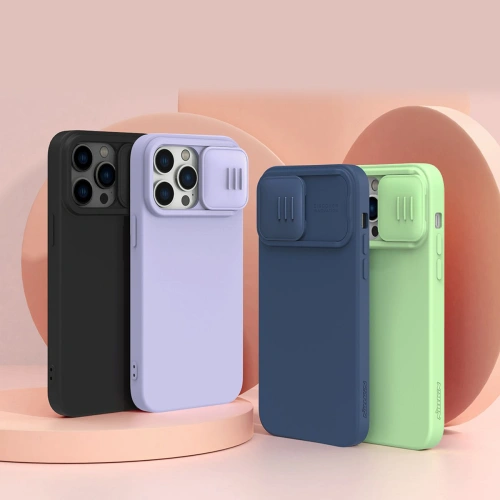 Kup Etui Nillkin CamShield Silky Silicone MagSafe Apple iPhone 14 Pro Max fekete - NLK855 - {ean13} - Sklep Home Screen