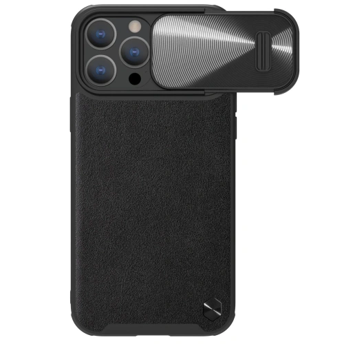 Kup Etui Nillkin CamShield Leather S Apple iPhone 14 Pro Max fekete - NLK859 - {ean13} - Sklep Home Screen