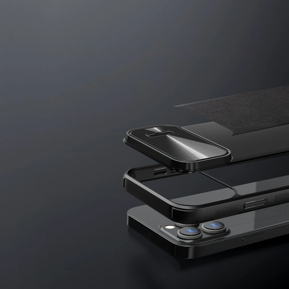 Etui Nillkin CamShield Leather S Apple iPhone 14 Pro Max czarny