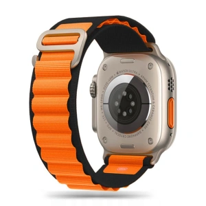 Kup Tech-Protect Nylon Pro Apple Watch 4/5/6/7/SE/8/9/Ultra 44/45/49mm Schwarz/Orange - THP1574 - {ean13} - Sklep Home Screen