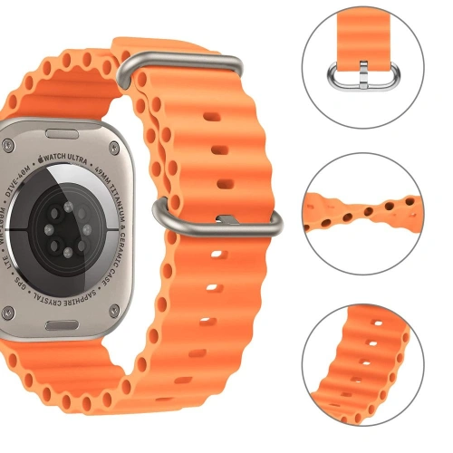 Kup Tech-Protect Iconband Pro Apple Watch 4/5/6/7/SE/8/9/Ultra 44/45/49mm Orange - THP1576 - {ean13} - Sklep Home Screen