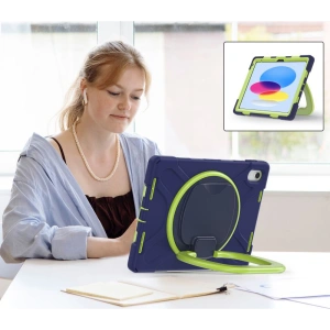 Kup Etui Tech-Protect X-armor Apple iPad 10.9 2022 (a 10-a generație) Navy/Lime - THP1581 - {ean13} - Sklep Home Screen
