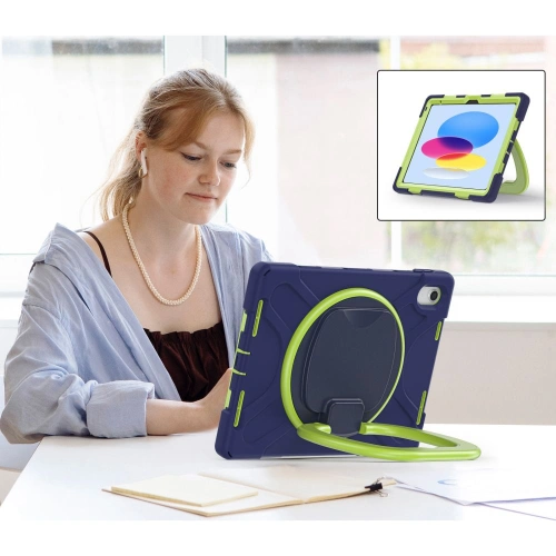 Kup Etui Tech-Protect X-armor Apple iPad 10.9 2022 (10. generacji) Navy/Lime - THP1581 - {ean13} - Sklep Home Screen