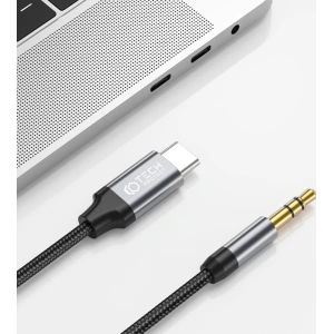 Kabel audio Tech-Protect Ultraboost USB-C/mini Jack 3.5mm 100cm Black