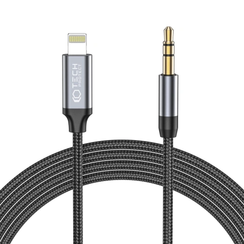 Kup Cablul audio Tech-Protect Ultraboost Lightning/mini Jack 3.5mm 100cm Negru - THP1583 - {ean13} - Sklep Home Screen