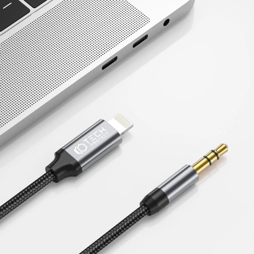 Kup Cablul audio Tech-Protect Ultraboost Lightning/mini Jack 3.5mm 100cm Negru - THP1583 - {ean13} - Sklep Home Screen