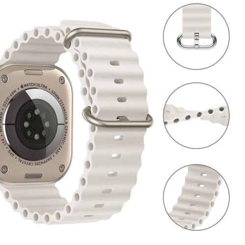 Kup Pasek Tech-Protect Iconband Pro Apple Watch 4/5/6/7/SE/8/9/Ultra 44/45/49mm Bej - THP1584 - {ean13} - Sklep Home Screen
