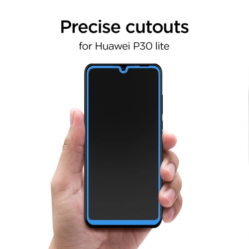 Kup Gehärtetes Glas Spigen GLAS.tR Slim Huawei P30 Lite Schwarz - SPN2577 - {ean13} - Sklep Home Screen