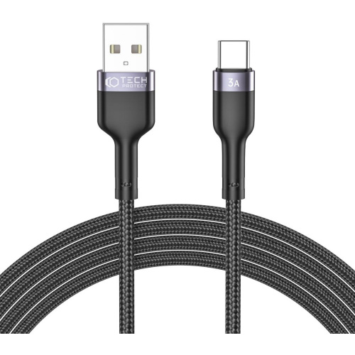 Kup Kabel Tech-protect Ultraboost USB-C 3A 200cm Black - 9490713929056 - THP1589 - Homescreen.pl