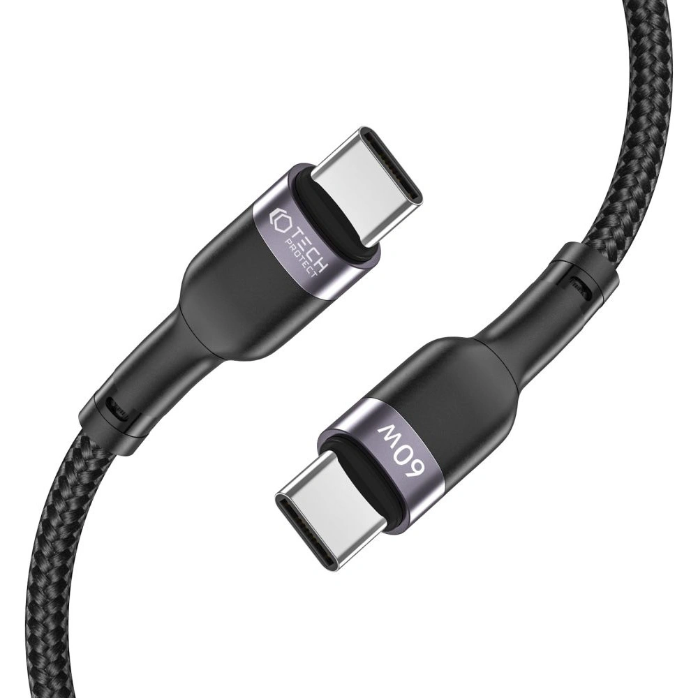 Kabel Tech-Protect Ultraboost USB-C PD 60W/3A 100cm Black