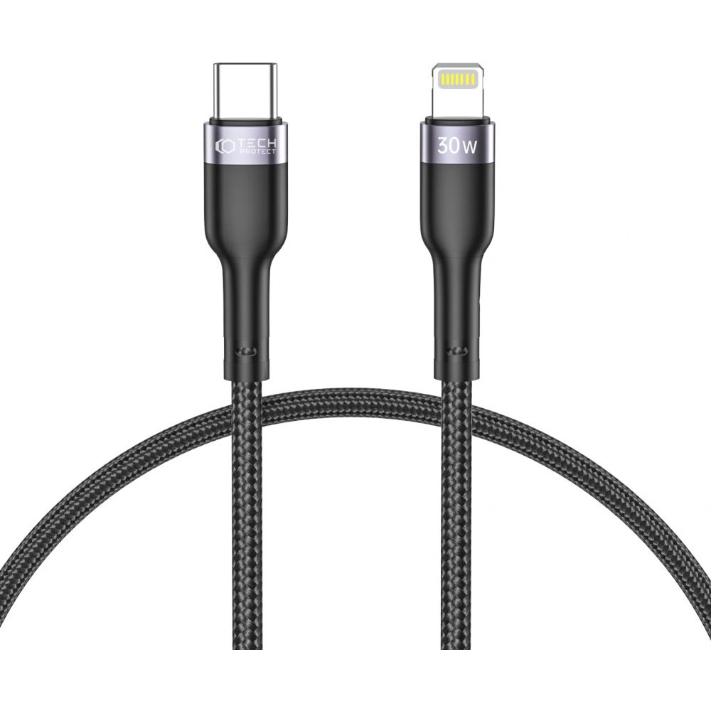 Kabel Tech-Protect Ultraboost Lightning PD 30W/3A 25cm Black