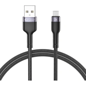 Kabel Tech-Protect Ultraboost microUSB 2.4A 100cm černý