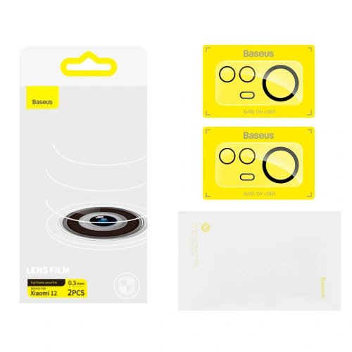 Buy Baseus Lens Protector 0.3mm Xiaomi 12 clear [2 PACK] - BSU3703 - {ean13} - Home Screen Store Europe