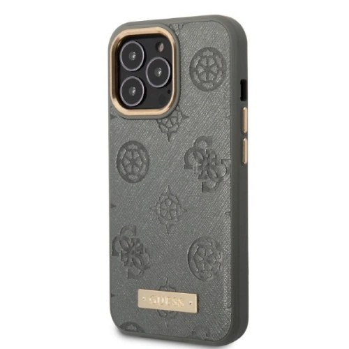 Kup Etui Guess GUHMP13LSAPSTG Apple iPhone 13 Pro šedé/grey hardcase Peony Logo Plate MagSafe - GUE2268 - {ean13} - Sklep Home Screen
