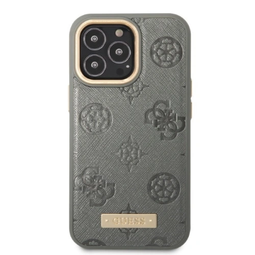 Kup Etui Guess GUHMP13LSAPSTG Apple iPhone 13 Pro šedé/grey hardcase Peony Logo Plate MagSafe - GUE2268 - {ean13} - Sklep Home Screen