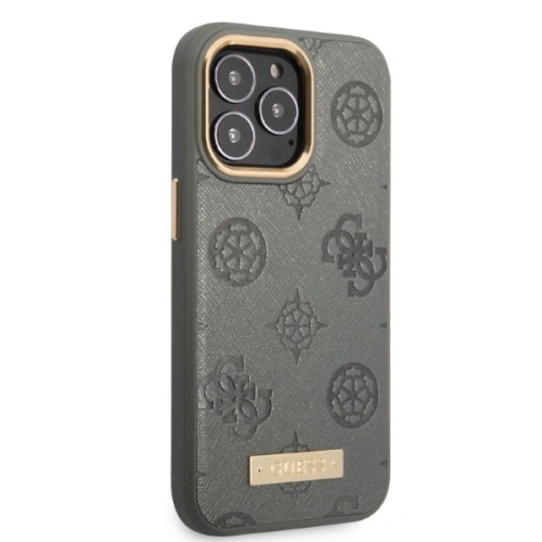 Kup Etui Guess GUHMP13LSAPSTG Apple iPhone 13 Pro šedé/grey hardcase Peony Logo Plate MagSafe - GUE2268 - {ean13} - Sklep Home Screen
