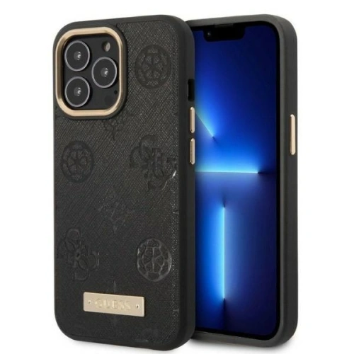 Kup Etui Guess GUHMP13LSAPSTK Apple iPhone 13 Pro černý/black hardcase Peony Logo Plate MagSafe - GUE2269 - {ean13} - Sklep Home Screen
