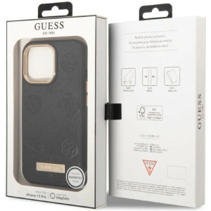 Kup Case Guess GUHMP13LSAPSTK Apple iPhone 13 Pro schwarz/black Hardcase Peony Logo Plate MagSafe - GUE2269 - {ean13} - Sklep Home Screen