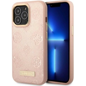 Kup Etui Guess GUHMP13LSAPSTP Apple iPhone 13 Pro różowy/pink hardcase Peony Logo Plate MagSafe - GUE2270 - {ean13} - Sklep Home Screen