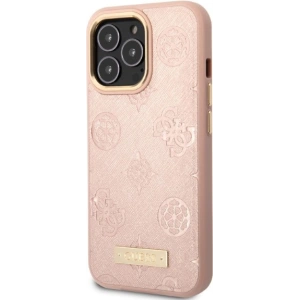 Kup Etui Guess GUHMP13LSAPSTP Apple iPhone 13 Pro różowy/pink hardcase Peony Logo Plate MagSafe - GUE2270 - {ean13} - Sklep Home Screen
