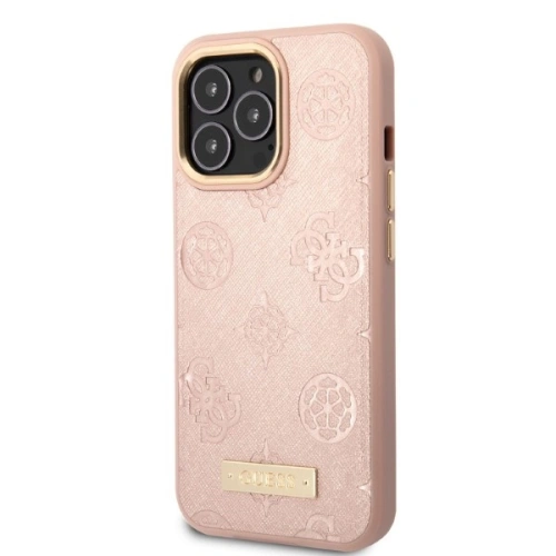 Kup Etui Guess GUHMP13LSAPSTP Apple iPhone 13 Pro różowy/pink hardcase Peony Logo Plate MagSafe - GUE2270 - {ean13} - Sklep Home Screen