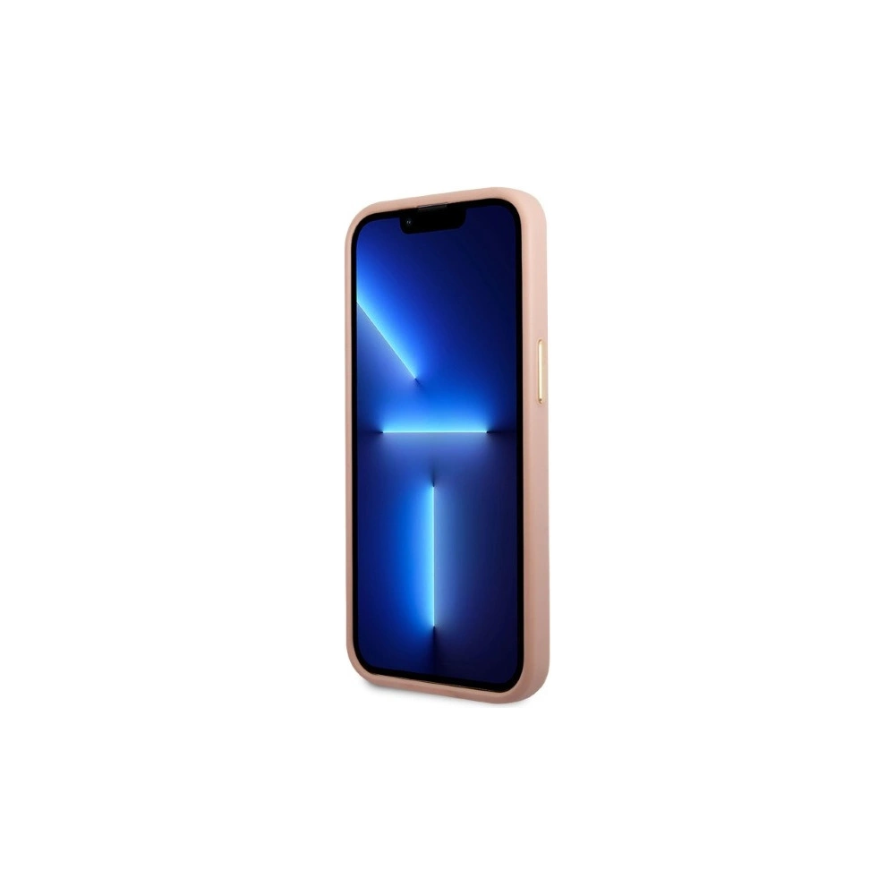 Etui Guess GUHMP13LSAPSTP Apple iPhone 13 Pro różowy/pink hardcase Peony Logo Plate MagSafe