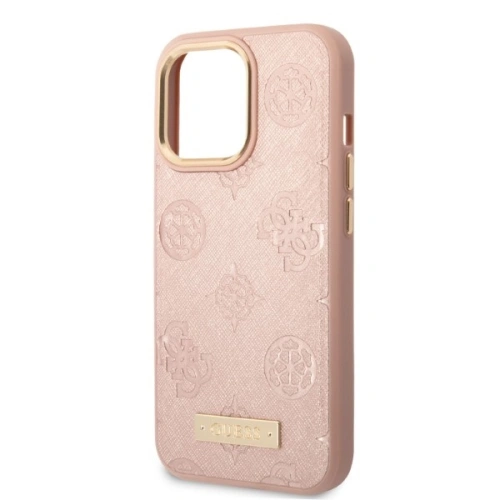 Kup Etui Guess GUHMP13LSAPSTP Apple iPhone 13 Pro różowy/pink hardcase Peony Logo Plate MagSafe - GUE2270 - {ean13} - Sklep Home Screen