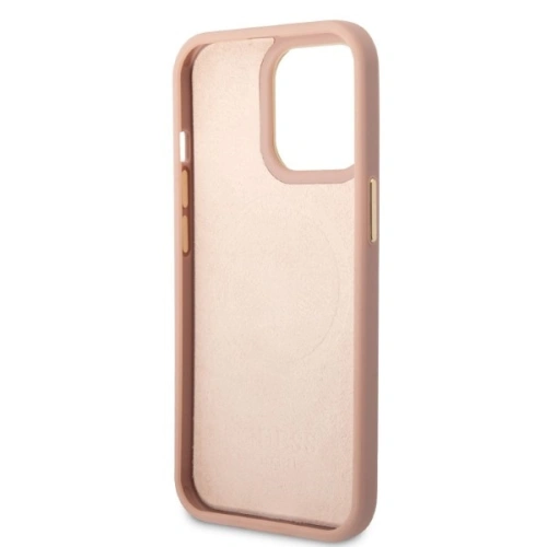 Kup Etui Guess GUHMP13LSAPSTP Apple iPhone 13 Pro różowy/pink hardcase Peony Logo Plate MagSafe - GUE2270 - {ean13} - Sklep Home Screen