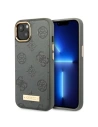 Case Guess GUHMP13MSAPSTG Apple iPhone 13 grau/hardcase Peony Logo Plate MagSafe