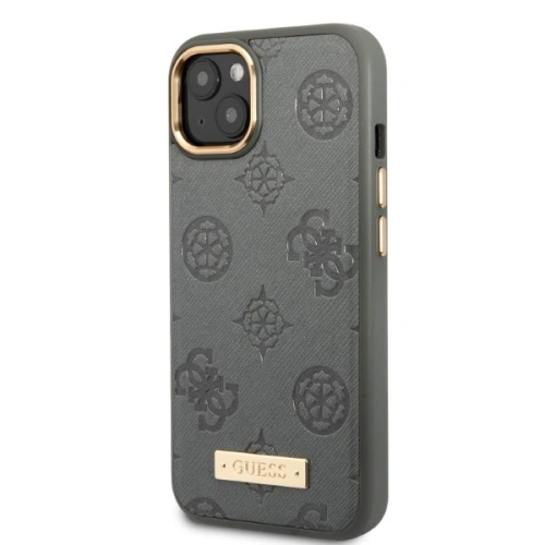Kup Etui Guess GUHMP13MSAPSTG Apple iPhone 13 gri/hardcase Peony Logo Plate MagSafe - GUE2271 - {ean13} - Sklep Home Screen