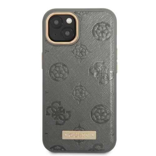 Kup Etui Guess GUHMP13MSAPSTG Apple iPhone 13 gri/hardcase Peony Logo Plate MagSafe - GUE2271 - {ean13} - Sklep Home Screen