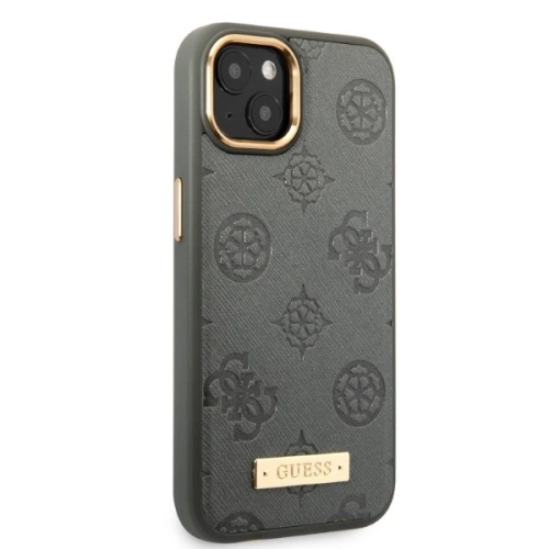 Kup Etui Guess GUHMP13MSAPSTG Apple iPhone 13 gri/hardcase Peony Logo Plate MagSafe - GUE2271 - {ean13} - Sklep Home Screen
