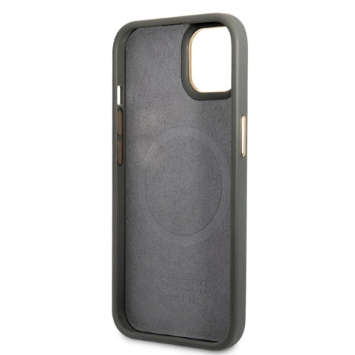 Kup Etui Guess GUHMP13MSAPSTG Apple iPhone 13 šedé/grey hardcase Peony Logo Plate MagSafe - GUE2271 - {ean13} - Sklep Home Screen
