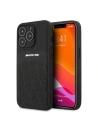 Etui Mercedes AMG AMHCP13LOSDBK Apple iPhone 13 Pro fekete/hardcase bőr ívelt vonalak