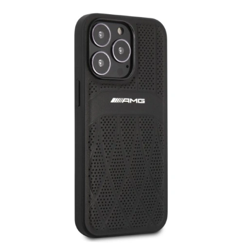 Buy Mercedes AMG AMHCP13LOSDBK Apple iPhone 13 Pro black hardcase Leather Curved Lines - MRS68 - {ean13} - Home Screen Store Europe