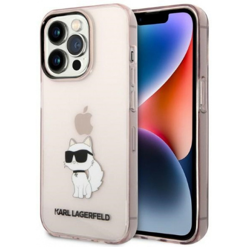 Kup Etui Karl Lagerfeld KLHCP14LHNCHTCP Apple iPhone 14 Pro różowy/pink hardcase Ikonik Choupette - 3666339087180 - KLD1268 - Homescreen.pl