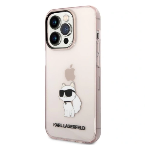 Kup Etui Karl Lagerfeld KLHCP14LHNCHTCP Apple iPhone 14 Pro różowy/pink hardcase Ikonik Choupette - KLD1268 - {ean13} - Sklep Home Screen