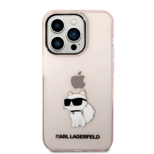 Kup Etui Karl Lagerfeld KLHCP14LHNCHTCP Apple iPhone 14 Pro różowy/pink hardcase Ikonik Choupette - KLD1268 - {ean13} - Sklep Home Screen
