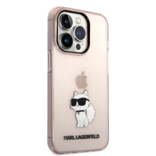 Kup Etui Karl Lagerfeld KLHCP14LHNCHTCP Apple iPhone 14 Pro różowy/pink hardcase Ikonik Choupette - KLD1268 - {ean13} - Sklep Home Screen