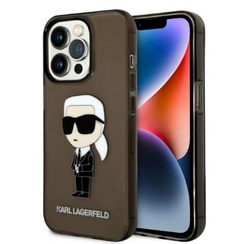 Kup Case Karl Lagerfeld KLHCP14LHNIKTCK Apple iPhone 14 Pro schwarz/black hardcase Ikonik Case Karl Lagerfeld - KLD1269 - {ean13} - Sklep Home Screen