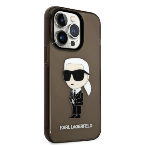 Kup Case Karl Lagerfeld KLHCP14LHNIKTCK Apple iPhone 14 Pro schwarz/black hardcase Ikonik Case Karl Lagerfeld - KLD1269 - {ean13} - Sklep Home Screen