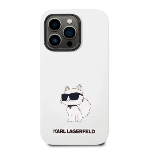 Kup Etui Karl Lagerfeld KLHCP14LSNCHBCH Apple iPhone 14 Pro hardcase alb/white Silicone Choupette - KLD1270 - {ean13} - Sklep Home Screen
