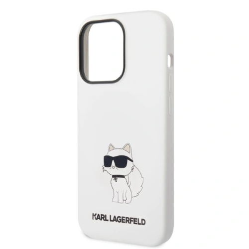 Kup Etui Karl Lagerfeld KLHCP14LSNCHBCH Apple iPhone 14 Pro hardcase bílý/white Silicone Choupette - KLD1270 - {ean13} - Sklep Home Screen