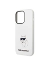 Kup Etui Karl Lagerfeld KLHCP14LSNCHBCH Apple iPhone 14 Pro hardcase bílý/white Silicone Choupette - KLD1270 - {ean13} - Sklep Home Screen