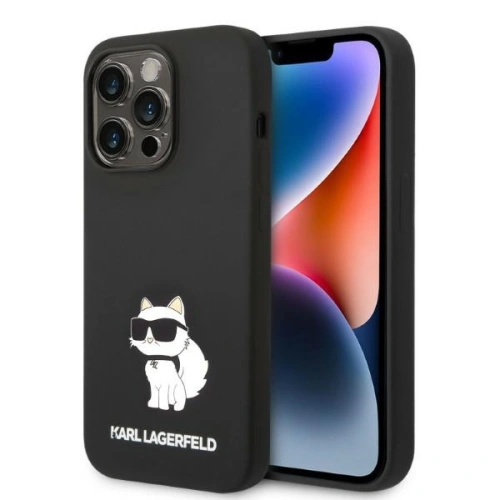Kup Etui Karl Lagerfeld KLHCP14LSNCHBCK Apple iPhone 14 Pro hardcase negru/black Silicone Choupette - KLD1271 - {ean13} - Sklep Home Screen