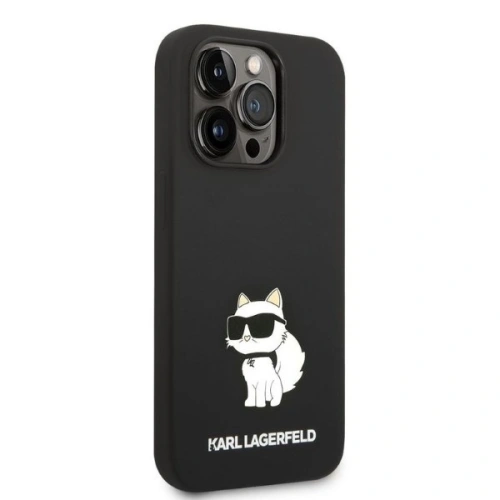 Buy Karl Lagerfeld KLHCP14LSNCHBCK Apple iPhone 14 Pro hardcase black Silicone Choupette - KLD1271 - {ean13} - Home Screen Store Europe