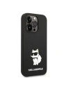 Buy Karl Lagerfeld KLHCP14LSNCHBCK Apple iPhone 14 Pro hardcase black Silicone Choupette - KLD1271 - {ean13} - Home Screen Store Europe