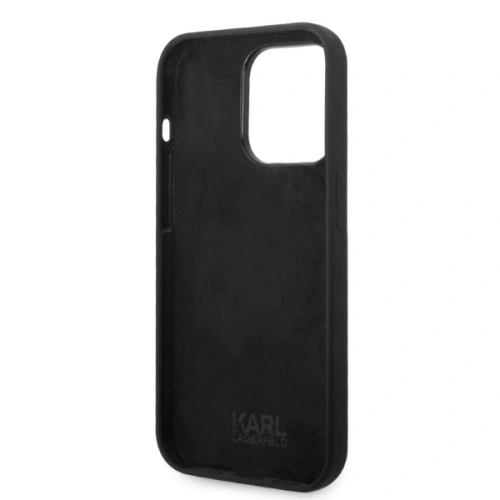 Buy Karl Lagerfeld KLHCP14LSNCHBCK Apple iPhone 14 Pro hardcase black Silicone Choupette - KLD1271 - {ean13} - Home Screen Store Europe