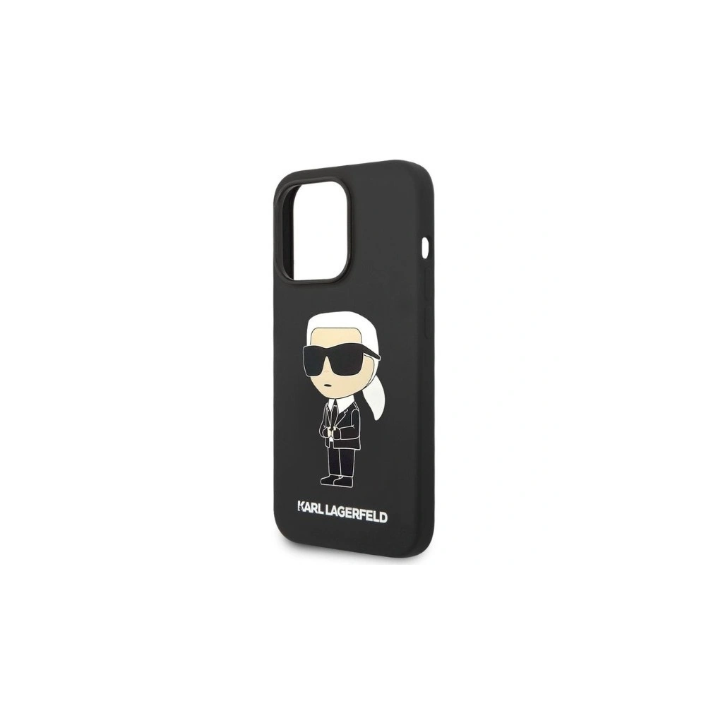 Etui Karl Lagerfeld KLHCP14LSNIKBCK Apple iPhone 14 Pro hardcase czarny/black Silicone Ikonik